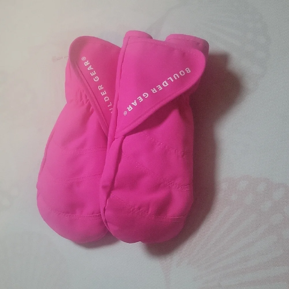 Boulder Gear Kids' Bright Pink Insulated Mittens